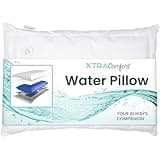 Xtra-Comfort Water Pillow (26'x18') - Memory Foam Pillow for Side, Back, Stomach Sleepers with Adjustable Support