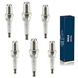 Spark Plugs 12120037607 BKR6EQUP 3199 for BMW E39 E46 M54 328i 528i X3 X5 Pack of 6