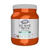 NOW Foods Sports Nutrition, Egg White Protein, 16 g With BCAAs, Unflavored Powder, 1.2-Pound