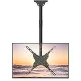 WALI TV Ceiling Mount Adjustable Bracket Fits Most LED, LCD, OLED and Plasma Flat Screen Display 26 to 65 Inch, up to 110 Lbs, Mounting Holes 400x400mm (CM2665), Black