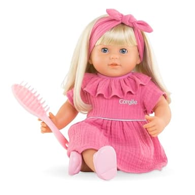 Corolle Jade - 14" Soft Baby Doll with Vanilla Scent, Pink Outfit & Sleeping Eyes for Girls Ages 18 Months+, Cute Reborn Realistic Baby Dolls for 2 Year Old Girls