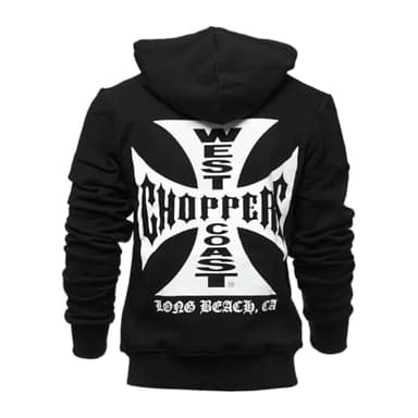 West Coast Choppers WCC - OG CROSS HOODY - Black S