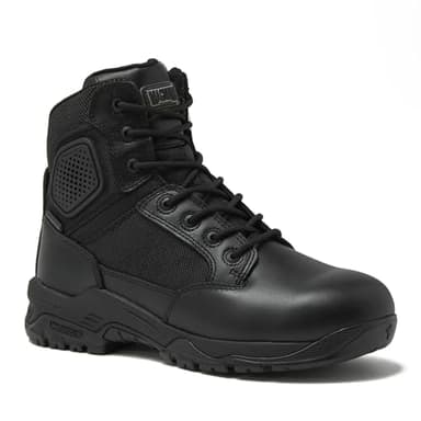 Magnum Strike Force 6" SZ WP Black Tactical Boots - Designed for Police, EMS, Security, Military, Hunting & Motorcycle w/Slip Resistant Michelin Outsole, 11