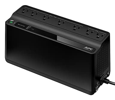 APC UPS 600VA / 330W UPS Battery Backup & Surge Protector, 7 Outlets (NEMA 5-15R), USB Charging Port, BE600M1 Uninterruptible Power Supply for Computers, Wi-Fi Routers, and Home Office Electronics