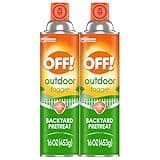 OFF! Outdoor Insect & Mosquito Repellent Fogger, Backyard Pretreat, Kills & Repels Insects in an up to 900 sq, ft, area, 16 oz (Pack of 2)