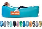 Chillbo Shwaggins Inflatable Couch – Cool Inflatable Chair Easy Setup is Perfect for Hiking Gear, Beach Chair and Music Festivals. (Turquoise)