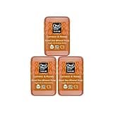 One With Nature Dead Sea Mineral Turmeric Soap Bar 4oz Bar 3pk, Argan Oil, Shea Butter, Dead Sea Salt Contains Magnesium, Sulfur & 21 Essential Minerals. All Skin Types, Eczema, Psoriasis, Acne