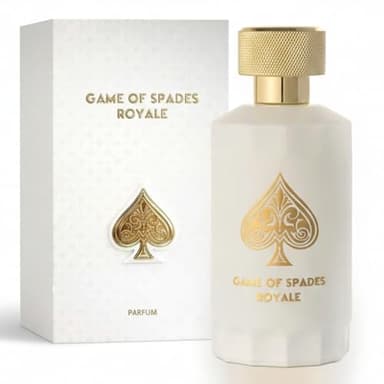 Jo Milano Game of Spades Royale Parfum Spray | 3.4 oz (100ml) | Oud Wood, Amber, Musk, Floral, Caramel Scent | Long Lasting Fragrance for Men and Women (Unisex)