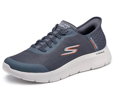 Skechers Men's Go Walk Flex Hands Up Hands Free Slip-Ins Sneaker, Gray 11.5