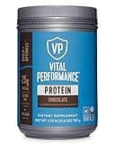 Vital Proteins Performance Powder, 25g Lactose-Free Milk Protein Isolate Powder, NSF for Sport Certified, 10g Grass-Fed Collagen Peptides, 8g EAAs, 5g BCAAs, Gluten-Free - Chocolate, 1.72lb