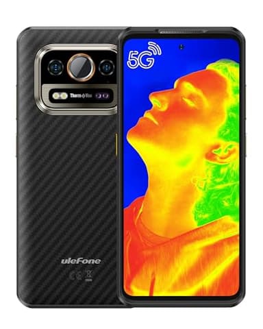 Ulefone Armor 25T Pro 5G Rugged Phone, Thermal Imaging 64MP+50MP Camera, 16GB+256GB MTK Dimensity 6300, 6500mAh(33W), 30W Wireless Charging, 6.78" FHD+ 120Hz Corning Gorilla Screen, Android 15
