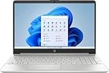 HP 15-DY5033DX Business Laptop, 6 Cores Intel Core i3-1215U Intel UHD Graphics, 8GB DDR4 RAM 256GB SSD, 15.6" WXGA HD 60Hz LED-Backlit Touchscreen Display, Wi-Fi 5, Win10 Home, Natural Silver