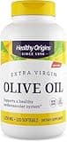Healthy Origins Extra Virgin Olive Oil 1,250 mg (Made with Organic Extra Virgin Olive Oil, Non-GMO, Gluten Free, Cardiovascular Support), 120 Softgels