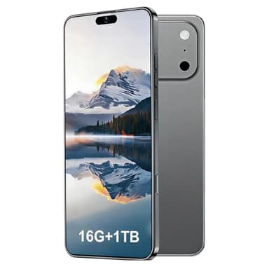 KFYKFY 17PM Unlocked Phone, 16+1TB Cell Phone, 6.99" HD Display 5G Smartphone, Long Battery Life 7000mAh, 68+108MP Zoom Camera, Fingerprint Lock/Face ID/Dual SIM/Android 15.0(Grey)