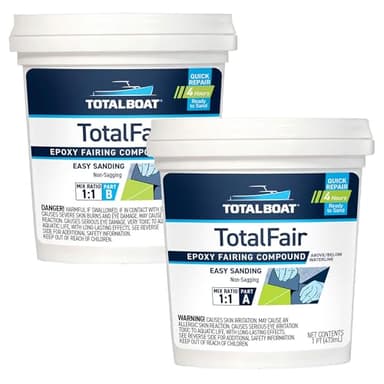 TotalBoat TotalFair Marine Epoxy Fairing Compound for Fiberglass, Wood, Aluminum and Steel (2 Pint Kit)