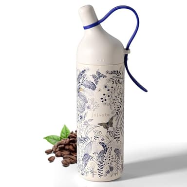 joiyota 26oz Ceramic Lined Stainless Steel Water Bottle with Lid and Straw, 3D Floral Print Design, Insulated Leak-Proof Tumbler, BPA-Free Double Walled for Travel, Gym, Office & School