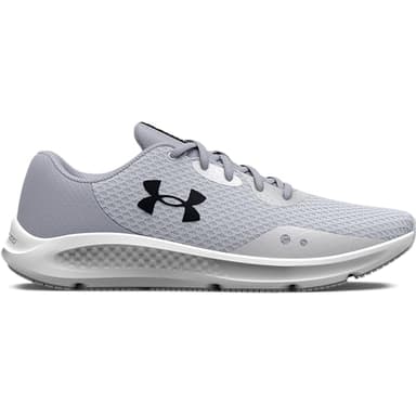 Under Armour Womens Charged Pursuit 3 Running Shoe, Halo Gray (101 Black, 6.5 US