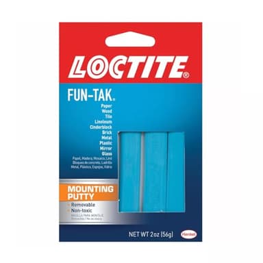 Loctite 1087306 Fun-Tak Mounting Putty, 2 oz, Blue