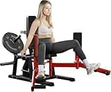 Mikolo Hip Abductor Machine, Plate-Loaded Inner and Outer Thigh Machine,Abductor Adductor Machine with 6 Levels Gear System, Glute Machines Home Gym Thigh Master