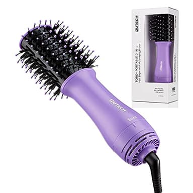 Toro Portable 2-in-1 Hair Dryer with Volumizing Brush (Iris Purple)