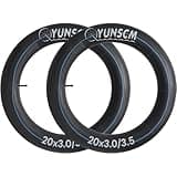 2-PCS Heavy Duty 20x3.0 E-Bike Tubes 20" Fat Bike Tubes AV32mm Scharder Valve 20 X 3 Inner Tubes Compatible with 20 X 3.0/3.5 (76/89-406) E-Bike Bicycle Fat Tire Tubes