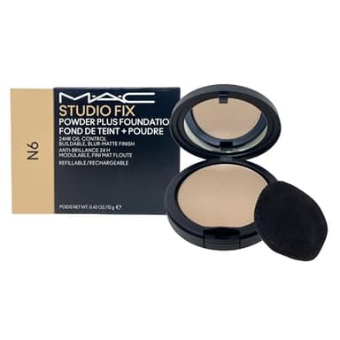M·A·C Cosmetics Studio Fix Powder Plus Foundation 24HR Oil Control Refillable - N6 (0.42 oz / 12 g)