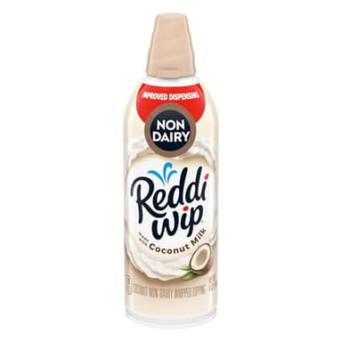 Reddi-wip Vegan Non-Dairy Whipped Topping Made with Coconut Milk, 6 oz. Spray Can