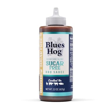 Blues Hog Sugar Free Champions’ Blend BBQ Sauce, No High Fructose Corn Syrup, Gluten-Free, Made in the USA, 22 oz