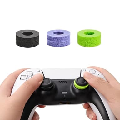 YOKRWO 6 Auxiliary Precision Rings for Playstation 5 Accessories, Gaming Accessories for PS4，for PS5, for Xbox(Black/Purple/Green)
