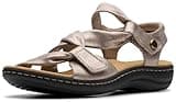 Clarks Women's Laurieann Bell Sandal, Taupe Metallic, 8 M US