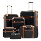 Coolife Luggage Set 3 Piece Suitcase Set Carry On Luggage PC Hardside Luggage TSA Lock Spinner Wheels Telescopic Handle