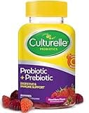 Culturelle Daily Probiotic Gummies for Women & Men, Berry Flavor, 52 Count, Naturally-Sourced Daily Probiotic + Prebiotic for Digestive Health, Non-GMO & Vegan
