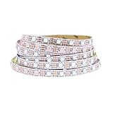 LOAMLIN WS2812B IC RGB 5050SMD ECO Individual Addressable LED Strip Light, 16.4FT 300LED 60LED/m Flexible Full Color IP30 DC5V White PCB for DIY Project (No Power Adapter or Controller)