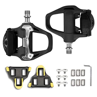 WOWSPORT SPD-SL Road Bike Pedals - Lightweight Clipless Pedals with 3-Bolt Cleats, Sealed Bearings & Nylon Composite | Shimano SPD SL Compatible