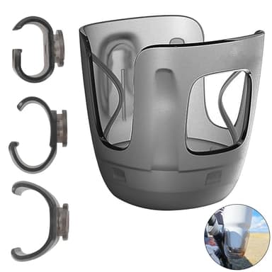 LuQiBabe Baby Stroller Cup Holder Compatibile with Uppa-Baby Vista, Cruz, Minu Strollers Cup Holder Attachment for Vista V2, Cruz V2, MinuV2 Strollers Cups Holders Accessories