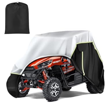 Mixsuper Liner UTV Cover, Waterproof Heavy Duty, 8 Layers Side by Side Covers for 2-4 Seater UTV, Compatible with Polaris Ranger, Honda Pioneer, Kawasaki Teryx Accessories 131"x 66"x 75"