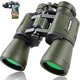 20x50 Hunting Binoculars for Adults High Powered with Low Light Night Vision - 28mm Large Eyepiece Professional Binoculars for Bird Watching Hiking Travel with BAK4 Prism FMC Lens, Green