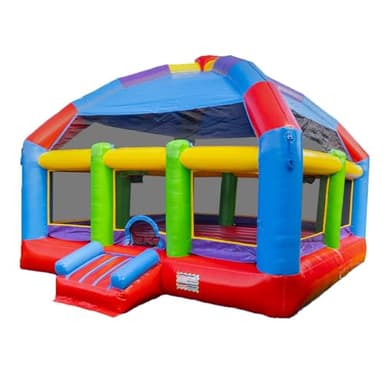 XJUMP Grand Party Dome 20' x 20' Commercial Inflatable Bounce House with Blower, Moonwalk Bouncer with Basketball Hoop for Kids and Adults, Birthday Party and Rental Use, Indoor & Outdoor