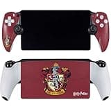 Skinit Decal Gaming Skin Compatible with PlayStation Portal Remote Player - Officially Licensed Wizarding World Harry Potter Gryffindor House Crest Design