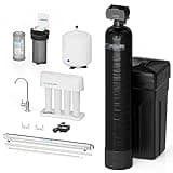 Aquasure Whole House 48,000 Grain Water Softener with 12 GPM UV Water Sterilizer System - Triple Purpose Pre-Filter - 75 GPD RO System Bundle