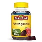 Nature Made Ashwagandha Gummies, Vegan, KSM 66 Ashwagandha for Stress Support, 60 Count, 30 Day Supply