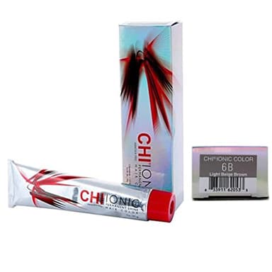 Chi Ionic Permanent Shine Hair Color 6B Light Beige Brown