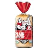 Dave's Killer Bread Plain Awesome Bagels, Organic Bagels, 15g Whole Grains per Bagel, 5 Count