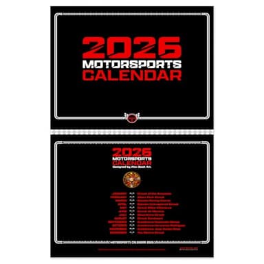 2026 Motorsports Wall Calendar | Full Formula Racing Schedule for All Races | Arts of Legendary Races & Tracks | Best Gift for F1 Fans