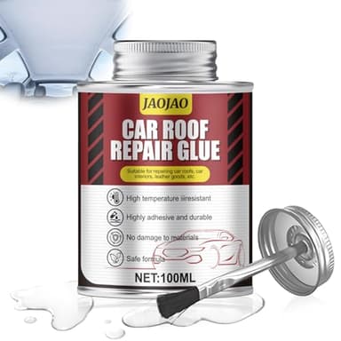 JAOJAO Car Headliner Adhesive, Headliner Adhesive Weatherproof High-Strength Bonding Quick Curing for Automotive interiors Fabric Leather for Cars Car Roof Liner Quick Seat Covers Sun Visors, 100ml