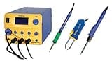 Hakko FM206-STA ESD-Safe FM-206 Desoldering Rework Station with FM-2022 Hot Tweezer, FM-2027 Soldering and FM2029 Hot Air Irons, 410 Watt