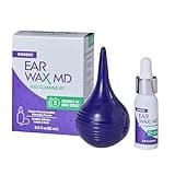 eosera® EAR WAX MD® Kit - Fast-Acting Ear Wax Removal Drops, 15mL and Rinsing Bulb Kit | Breaks Down & Dissolves Wax in One Treatment | Clinically Proven, Gentle & Safe | Doctor-Recommended I Age 2+