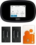 AT&T Wireless Hotspot Pocket WiFi 4G LTE MiFi 8000 | Portable WiFi Hotspot for Travel | Portable Hotspot | Global 4G Cat18 LTE | Up to 1 Gbps | EVDO-LINK Bundle for Mobile Hotspot - AT&T Sim Card