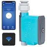 Smart Sprinkler Timer, WiFi Water Timer for Garden Hose, App Control Via 2.4ghz WiFi, Gateway & Bluetooth, Ipx67 Waterproof Hose Timers for Watering, Timed & Cyclic Timed Watering Modes