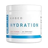 Kaged Electrolyte Hydration Powder, Hydracharge Fruit Punch, Sports Drink for Men and Women, Pre, Post, Intra Workout Supplement, 60 Servings